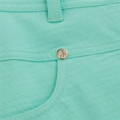 Green Lamb Ladies Maureen Spot Pedal Pushers Turquoise   -Women's Golf Fashion - Green Lamb 35111 7