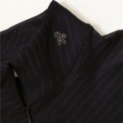 Green Lamb Giovanna Jacquard Zip Neck Top Black From  -Women's Golf Fashion - Green Lamb 36699 2