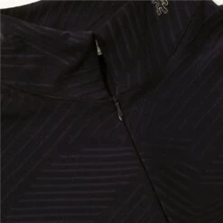 Green Lamb Giovanna Jacquard Zip Neck Top Black From  -Women's Golf Fashion - Green Lamb 36699 3