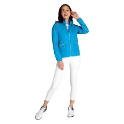 Green Lamb Ladies Keeva Jacquard Windbreaker Cobalt   -Women's Golf Fashion - Green Lamb 41273 5