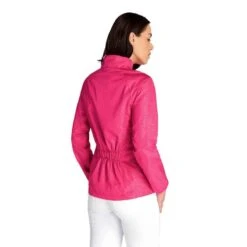 Green Lamb Ladies Keeva Jacquard Windbreaker Magenta 12 Green Lamb Ladies Keeva Jacquard Windbreaker Magenta -Women's Golf Fashion - Green Lamb 41274 3