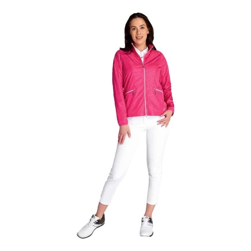 Green Lamb Ladies Keeva Jacquard Windbreaker Magenta 6 Green Lamb Ladies Keeva Jacquard Windbreaker Magenta - Image 6