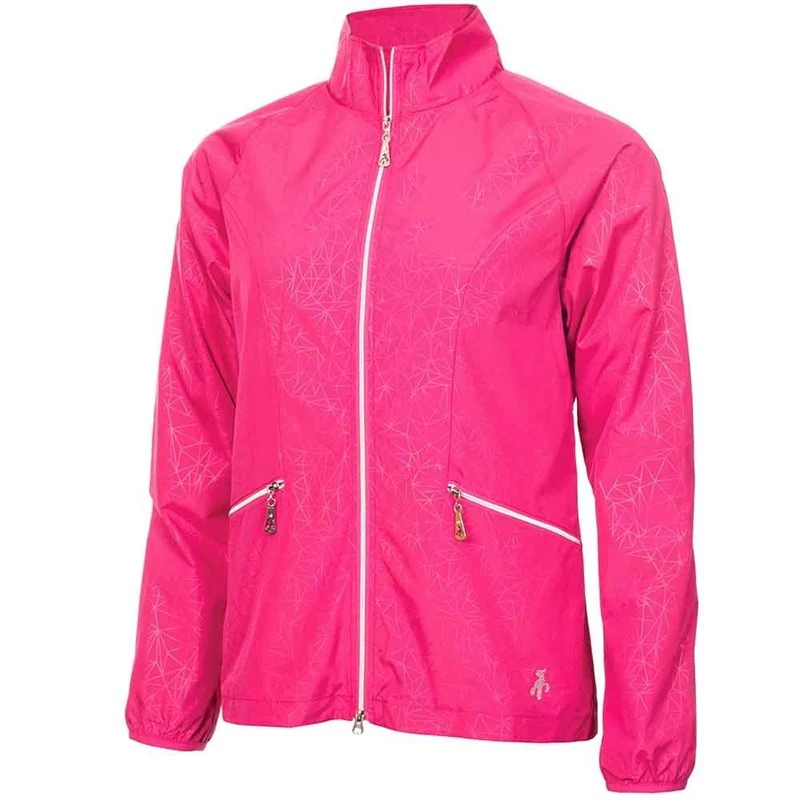 Green Lamb Ladies Keeva Jacquard Windbreaker Magenta 1 Green Lamb Ladies Keeva Jacquard Windbreaker Magenta