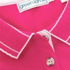 Green Lamb Ladies Kathleen Sleeveless Club Polo Magenta   -Women's Golf Fashion - Green Lamb 41276 7