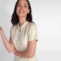 Green Lamb Ladies Katlynne Silver Foil Polo Stone   -Women's Golf Fashion - Green Lamb 41280 3