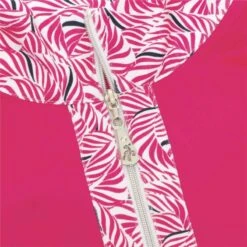 Green Lamb Ladies Kaz Long Sleeve Raglan Print Zip Neck Top Magenta Swirl   -Women's Golf Fashion - Green Lamb 41288 6