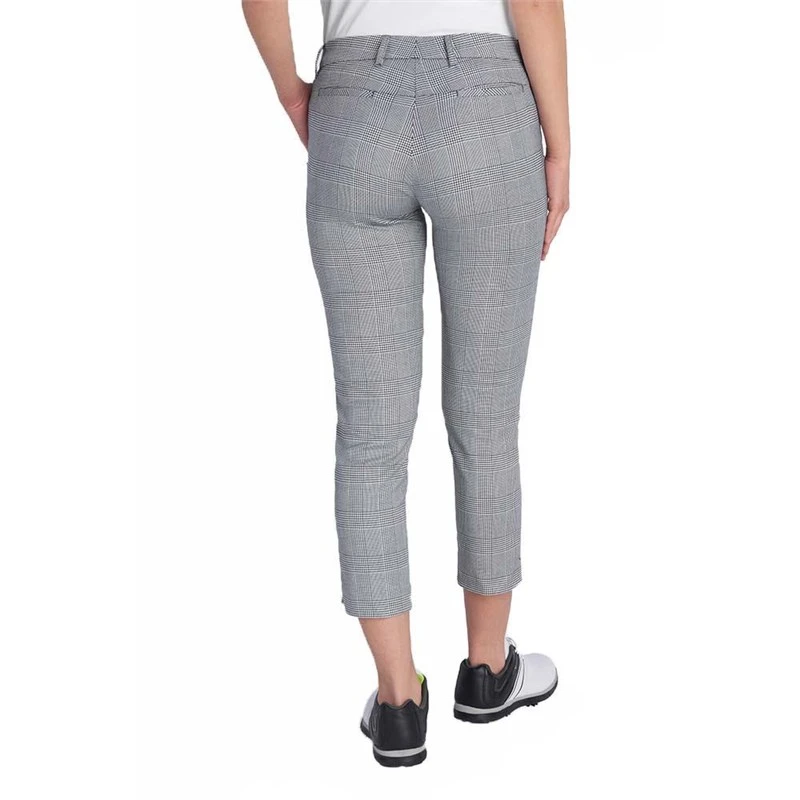 Green Lamb Ladies Kellyann Check Ankle Grazers Navy/White 4 Green Lamb Ladies Kellyann Check Ankle Grazers Navy/White - Image 4