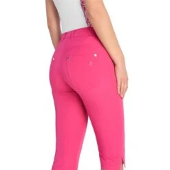 Green Lamb Ladies Tasha Pedal Pushers Capri Magenta   -Women's Golf Fashion - Green Lamb 41292 5