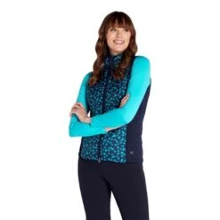Green Lamb Maggie Padded Printed Ladies Gilet Navy   -Women's Golf Fashion - Green Lamb 42277 4