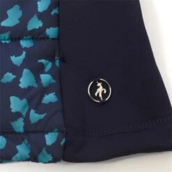 Green Lamb Maggie Padded Printed Ladies Gilet Navy   -Women's Golf Fashion - Green Lamb 42277 5