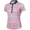 Green Lamb Melanie Printed Ladies Golf Polo Sepal Print  