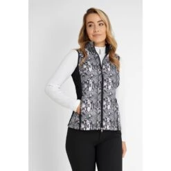 Green Lamb Ladies Giselle Printed Quilted Golf Gilet AG21899 -Women's Golf Fashion - Green Lamb Green Lamb Ladies Giselle Printed Quilted Gilet AG21899 162