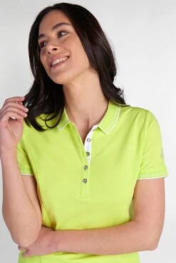 Green Lamb Ladies Kailynne Club Golf Polo Shirt SG22916 -Women's Golf Fashion - Green Lamb Green Lamb Ladies Kailynne Club Golf Polo Shirt SG 10