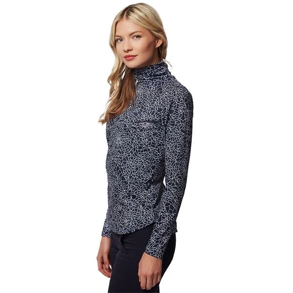 Ladies Rhoda Printed Roll Neck Navy Crackle 4 Ladies Rhoda Printed Roll Neck Navy Crackle - Image 4