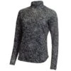 Ladies Rhoda Printed Roll Neck Navy Crackle