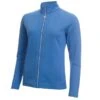 Ladies Kami Cable Full Zip Top Sky Blue