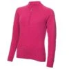 Ladies Gigi SuperWool ½ Zip Sweater Cerise