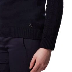 Ladies Gigi SuperWool ½ Zip Sweater Navy -Women's Golf Fashion - Green Lamb P AG20846GREENLAMBSWEATERNAVYLADIES 5 L