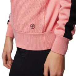 Ladies Gwen Wind ½ Zip Sweater Geranium Black -Women's Golf Fashion - Green Lamb P AG20848GREENLAMBSWEATERGERANIUMBLACKLADIES 5 L