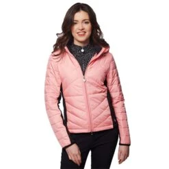 Ladies Karina Padded Jacket Geranium Black -Women's Golf Fashion - Green Lamb P AG20850GREENLAMBJACKETGERANIUMBLACKLADIES 2 L