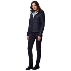 Ladies Karina Padded Jacket Navy -Women's Golf Fashion - Green Lamb P AG20850GREENLAMBJACKETNAVYLADIES 5 L