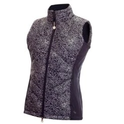 Ladies Kassi Padded Gilet Navy Crackle