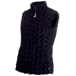 Ladies Katherine Fun Fur Gilet Navy