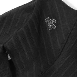 Ladies Giovanna Jacquard Zip Neck Top Black -Women's Golf Fashion - Green Lamb P AG21891GREENLAMBTOPBLACKLADIES 3 L