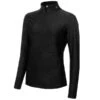 Ladies Giovanna Jacquard Zip Neck Top Black