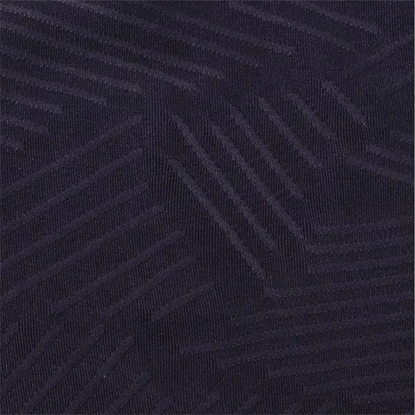 Ladies Giovanna Jacquard Zip Neck Top Navy 6 Ladies Giovanna Jacquard Zip Neck Top Navy - Image 6