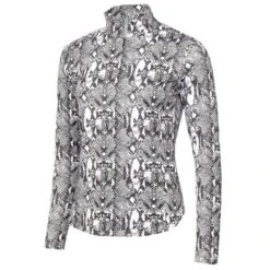 Ladies Gilly Printed Turtle Neck Top Snakeskin
