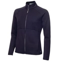 Ladies Glena Zigzag Full Zip Jacket Navy
