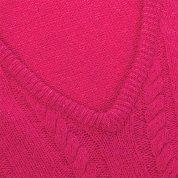 Gigi Superwool V-Neck Sweater Cerise 6 Gigi Superwool V-Neck Sweater Cerise - Image 6