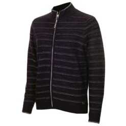 Ladies Ginny Lined Cardigan Black - Silver