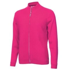 Ladies Gene Lined Cardigan Cerise