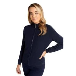 Ladies Gene Lined Cardigan Navy -Women's Golf Fashion - Green Lamb P AG21898GREENLAMBCARDIGANNAVYLADIES 4 L
