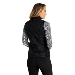 Ladies Gerry Quilted Gilet Black 9 Ladies Gerry Quilted Gilet Black -Women's Golf Fashion - Green Lamb P AG21900GREENLAMBGILETBLACKLADIES 3 L