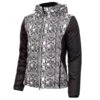 Ladies Giselle Quilted Jacket Snakeskin Black