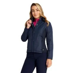Ladies Georgia Padded Jacket Navy -Women's Golf Fashion - Green Lamb P AG21902GREENLAMBJACKETNAVYLADIES 2 L