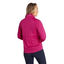 Ladies Gala Waterproof Jacket Cerise -Women's Golf Fashion - Green Lamb P AG21903GREENLAMBJACKETCERISELADIES 2 L