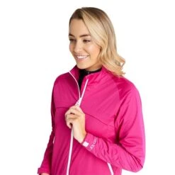 Ladies Gala Waterproof Jacket Cerise -Women's Golf Fashion - Green Lamb P AG21903GREENLAMBJACKETCERISELADIES 4 L
