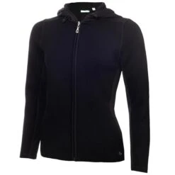Ladies Kimberely Full Zip Hybrid Hoodie Black