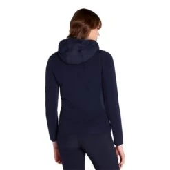 Ladies Kimberely Full Zip Hybrid Hoodie Navy -Women's Golf Fashion - Green Lamb P AG22947GREENLAMBHOODIENAVYLADIES 3 L