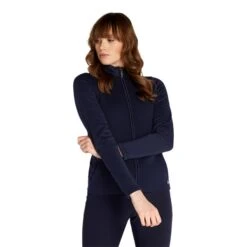 Ladies Kira Full Zip Hybrid Cardigan Navy -Women's Golf Fashion - Green Lamb P AG22948GREENLAMBCARDIGANNAVYLADIES 4 L