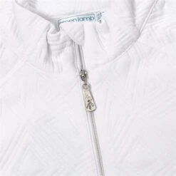Ladies Kirby Textured Mesh Lined Jacket White 7 Ladies Kirby Textured Mesh Lined Jacket White -Women's Golf Fashion - Green Lamb P AG22949GREENLAMBJACKETWHITELADIES 2 L