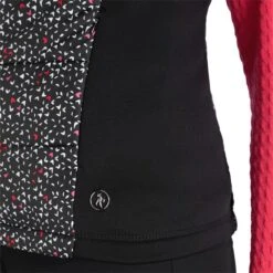 Ladies Maggie Padded Printed Gilet Petal Black -Women's Golf Fashion - Green Lamb P AG22950GREENLAMBGILETPETALBLACKLADIES 5 L