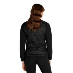 Ladies Gerry Quilted Jacket Black -Women's Golf Fashion - Green Lamb P AG22951GREENLAMBJACKETBLACKLADIES 3 L