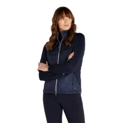 Ladies Gerry Quilted Jacket Navy -Women's Golf Fashion - Green Lamb P AG22951GREENLAMBJACKETNAVYLADIES 2 L