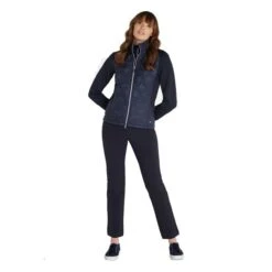 Ladies Gerry Quilted Jacket Navy -Women's Golf Fashion - Green Lamb P AG22951GREENLAMBJACKETNAVYLADIES 5 L