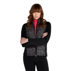Ladies Maggie Padded Printed Jacket Petal Black -Women's Golf Fashion - Green Lamb P AG22952GREENLAMBJACKETPETALBLACKLADIES 2 L